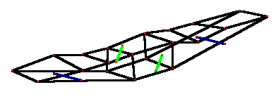 Provozní tvary kmitů deformace rámu