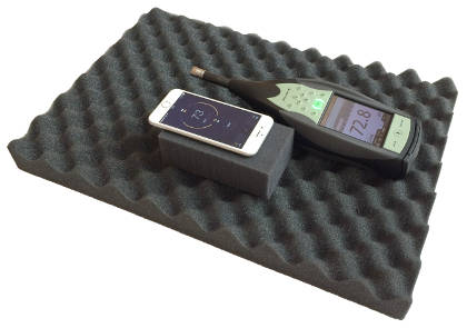 Ukazka mereni - aplikace pro měření hluku na mobilním telefonu