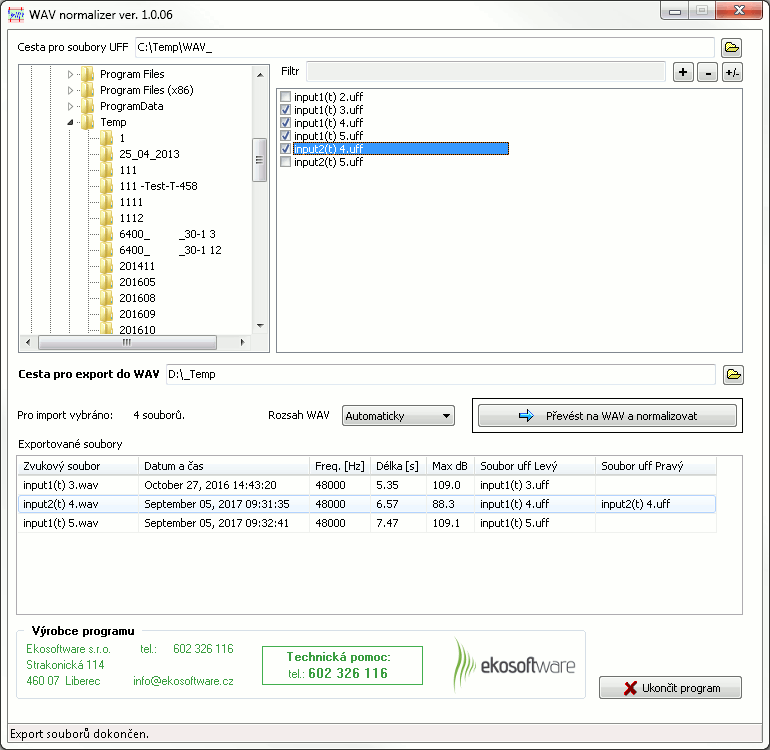 Program WAV normalizer